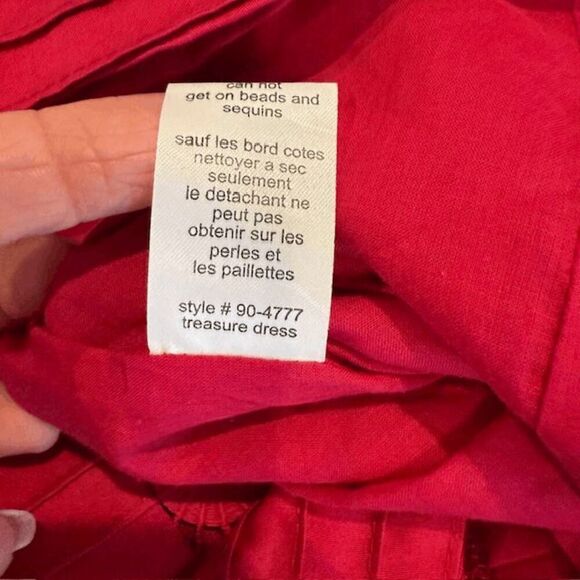 Nanette Lepore "Treasure" Dress Embellished Sleeveless Fuchsia Pink Size 4 - Picture 9 of 13